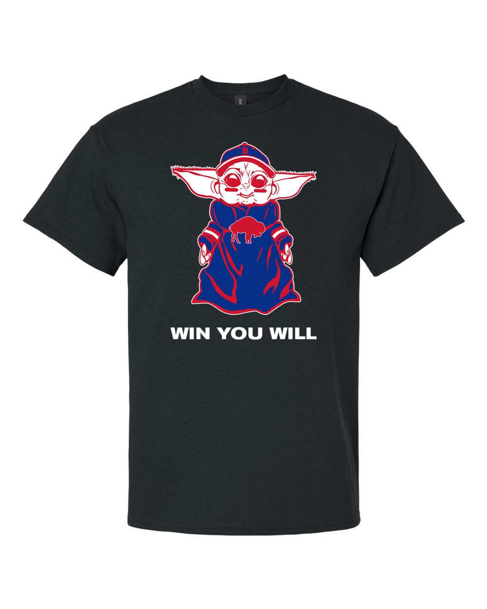 buffalo football sports baby yoda star wars inspired design t-shirt apparel