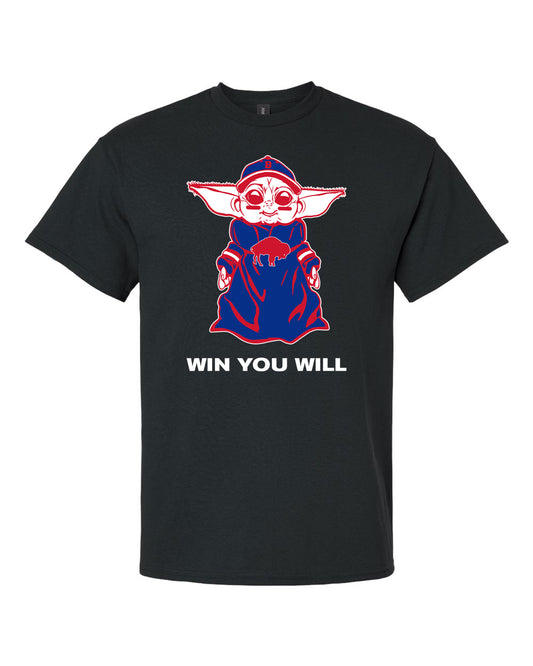 buffalo football sports baby yoda star wars inspired design t-shirt apparel