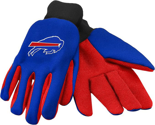 NFL football buffalo bills fan winter gloves with logo
