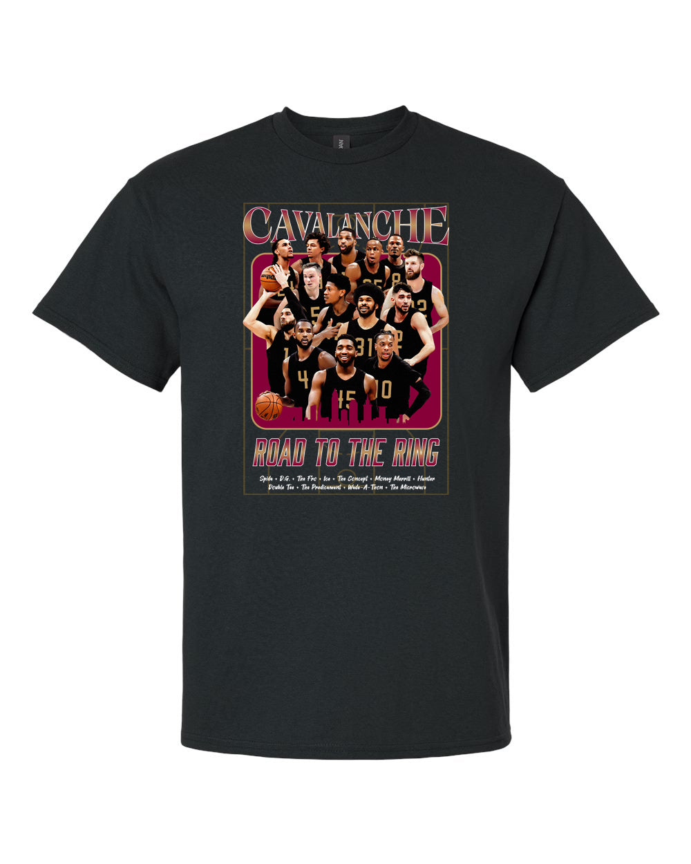 cleveland basketball cavalanche road to the ring sports apparel t-shirt clothing