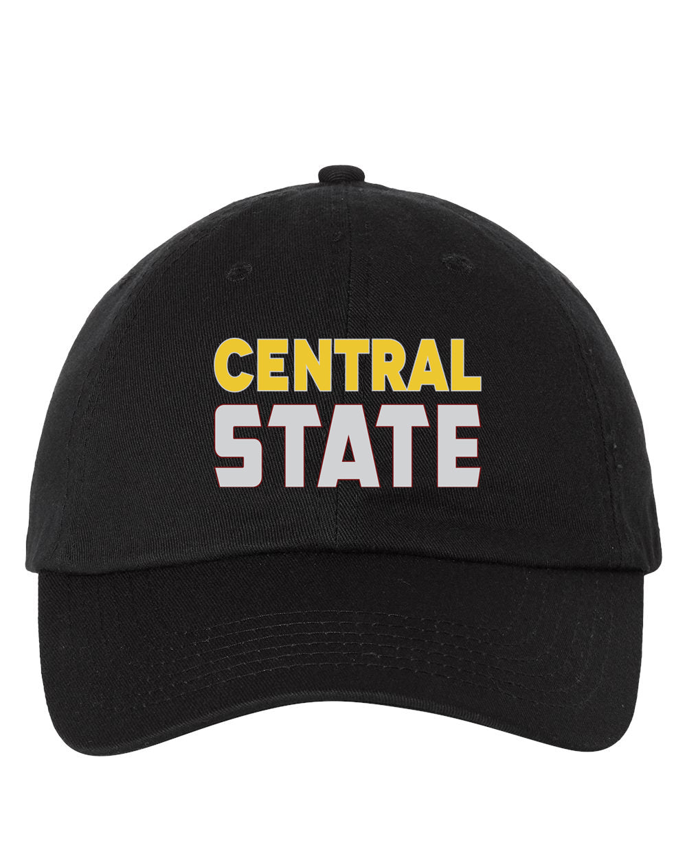 central state college embroidery on baseball hat