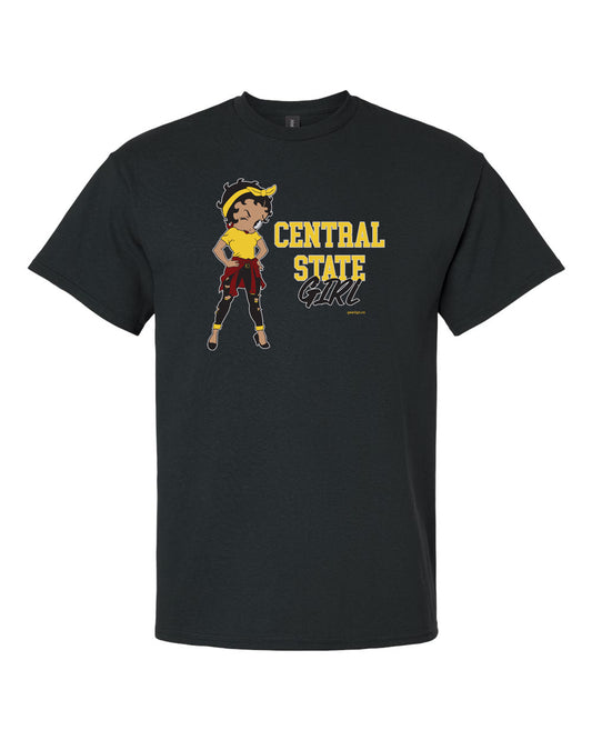 central state girl betty boop college t-shirt
