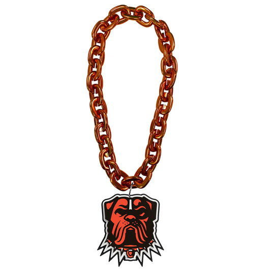 cleveland browns dawg logo fan chain necklace sports apparel
