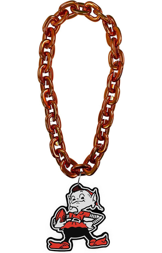 cleveland browns elf sports chain necklace apparel