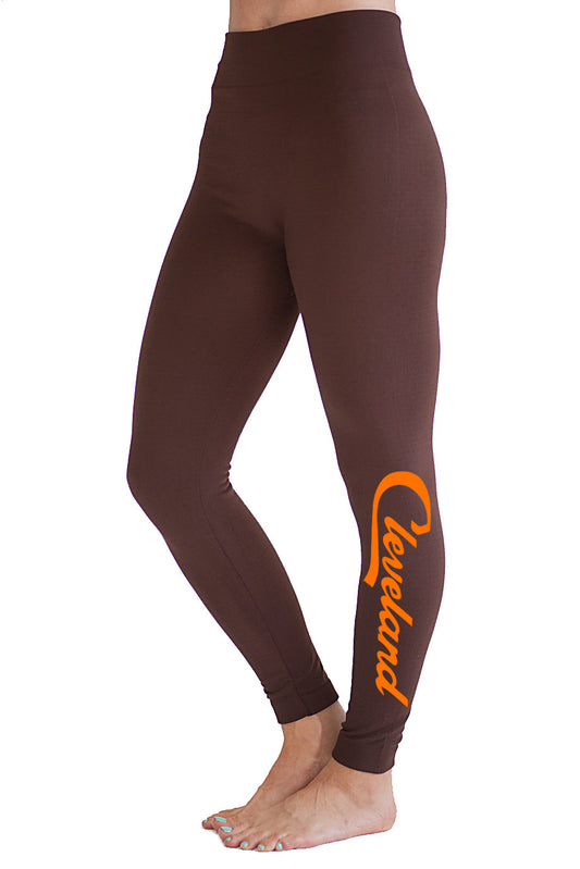 cleveland football leggings yoga pants