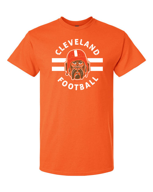 cleveland football dog head orange tshirt sports apparel urban