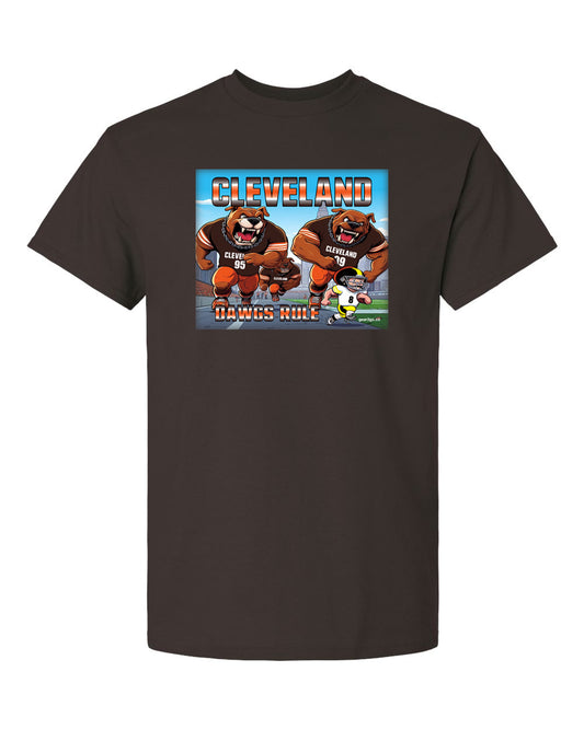 cleveland football dawgs rule sports apparel clothing
