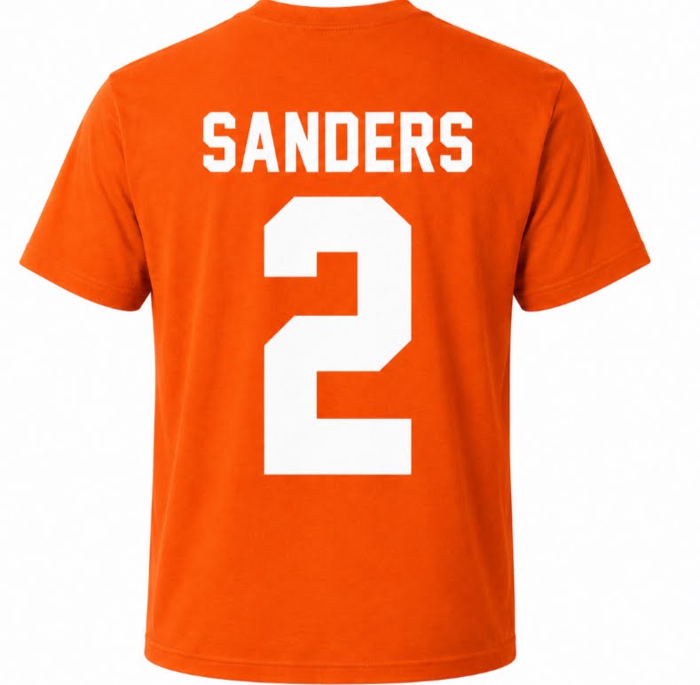 Cleveland Football Sanders 2 T-Shirt | Brown & Orange