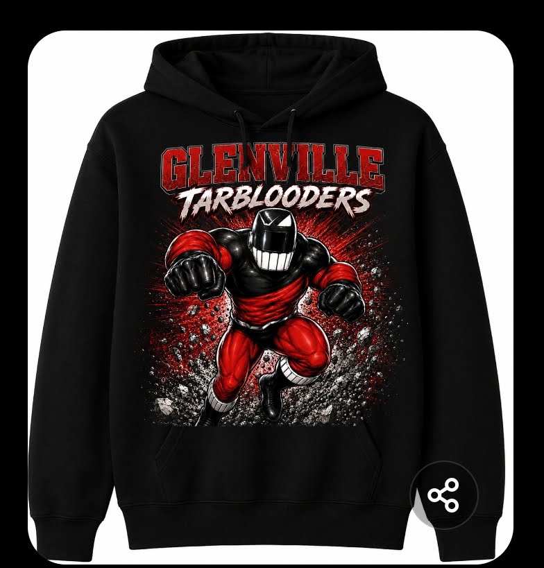Blood Sweat & Tears | Tarblooder True Black | Glenville High School Hoodie
