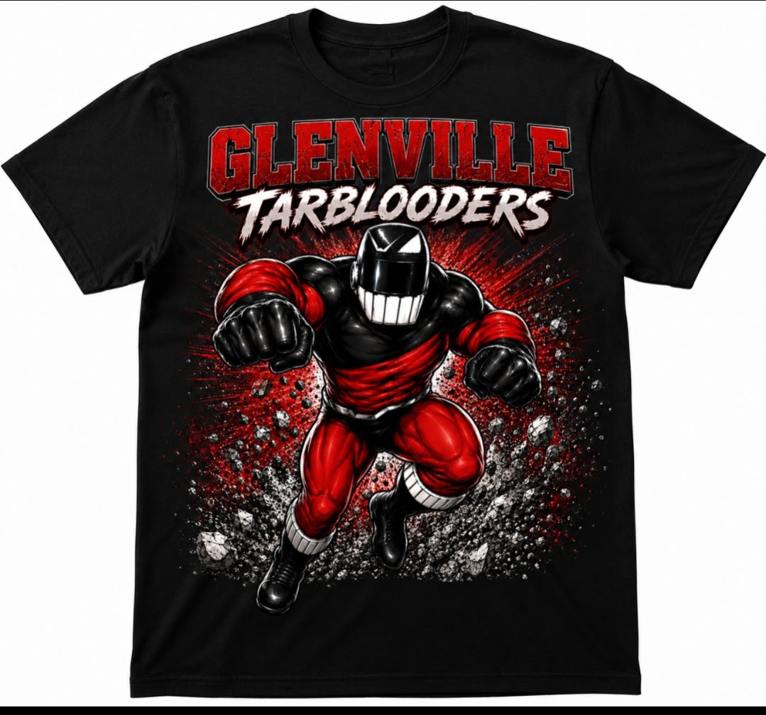 Blood Sweat & Tears | Tarblooder True Black | Glenville High School Tee