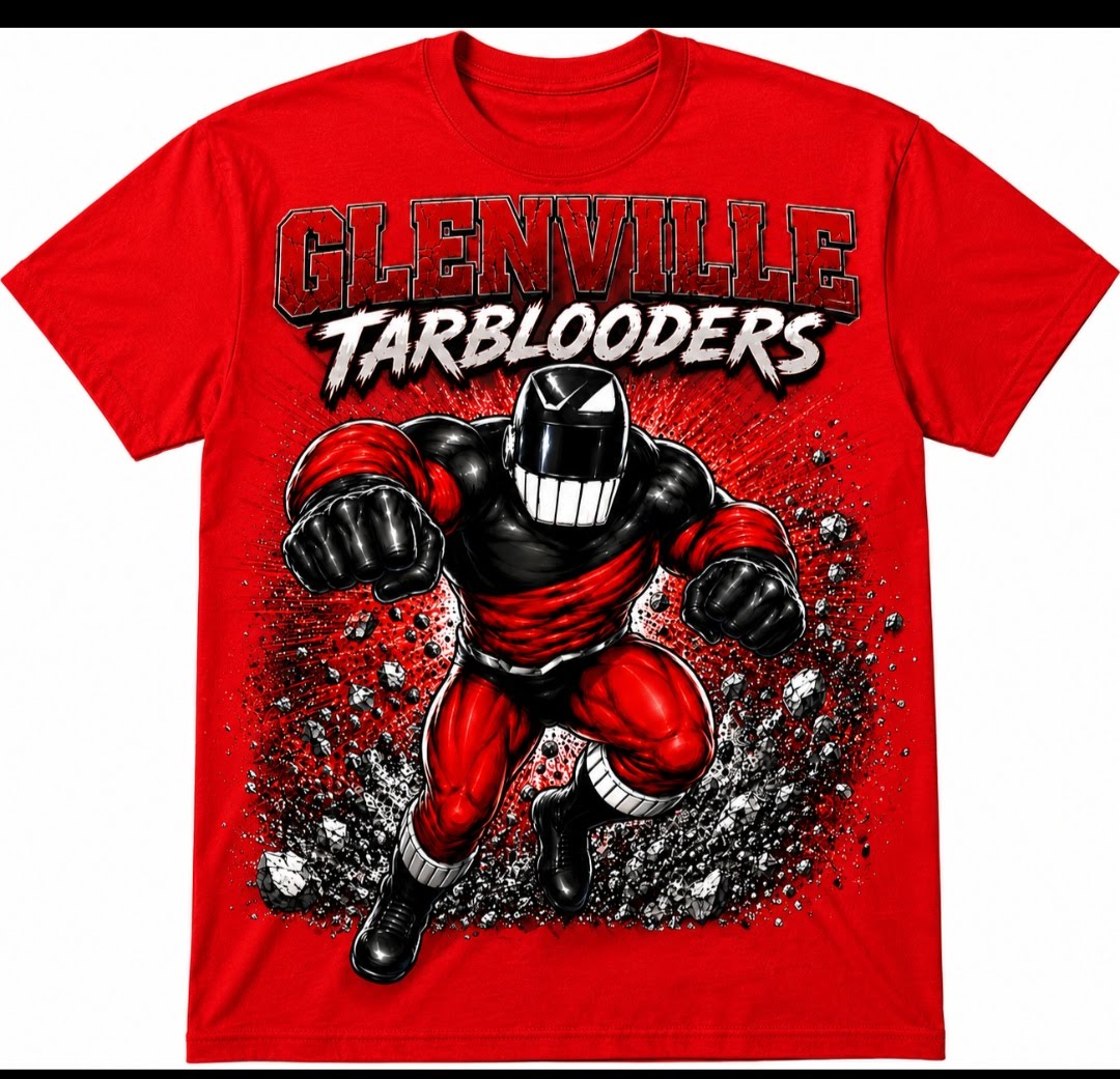 Blood Sweat & Tears | Tarblooder Red | Glenville High School Tee