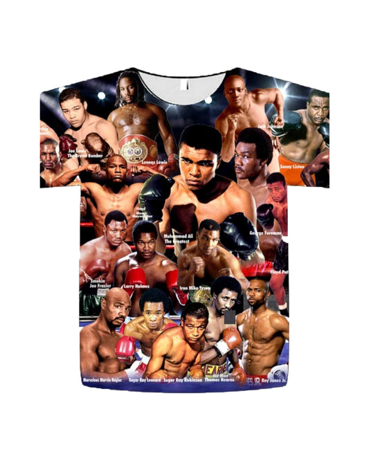 iconic boxing legends t-shirt black history urban apparel