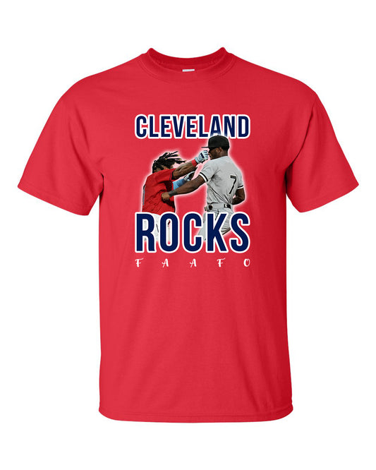 Cleveland Baseball Cleveland Rocks T-Shirt Mens