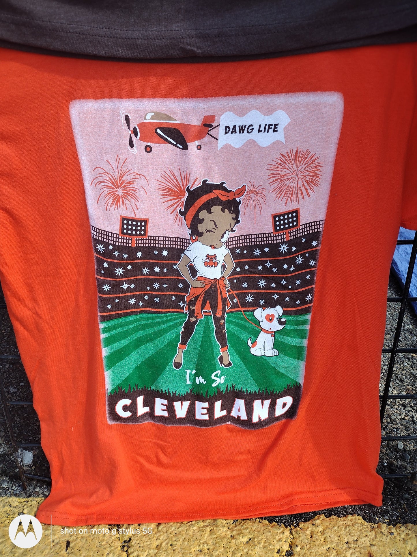 Cleveland Football Betty Boop T-Shirt