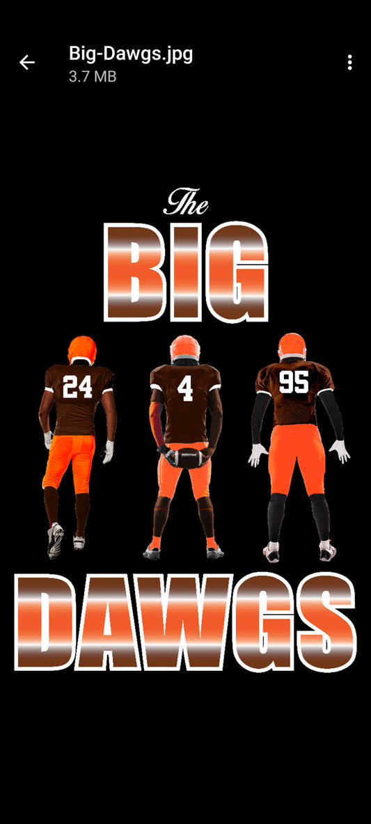 Cleveland Football The Big Dawgs T-Shirt Mens