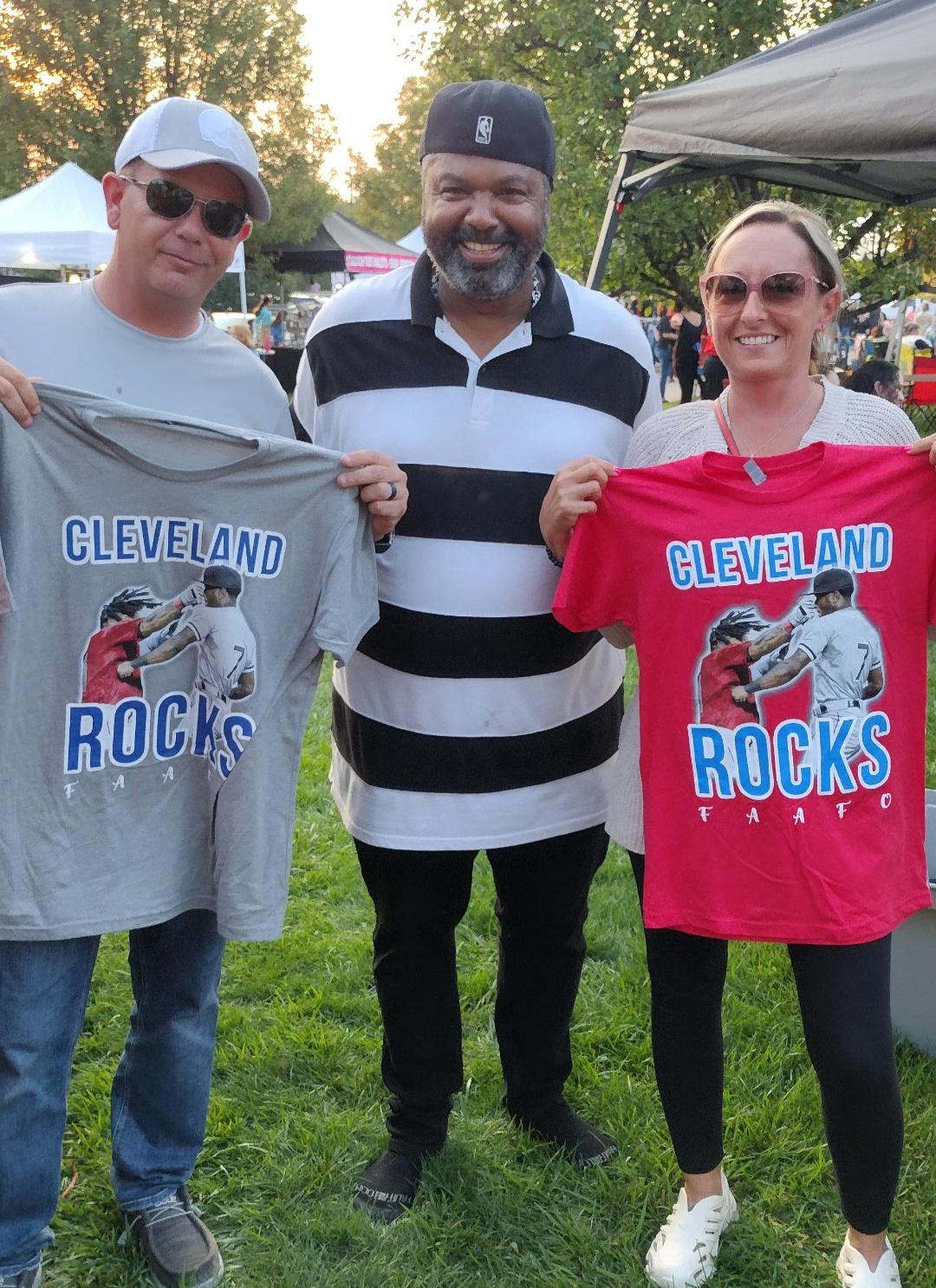 Cleveland Baseball Cleveland Rocks T-Shirt Mens