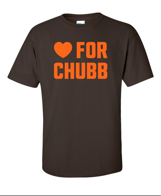 Cleveland Football Love for Chubb T-Shirt Mens