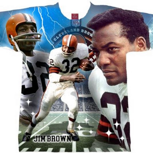 Cleveland Football Jim Brown Sublimation T-Shirt Mens