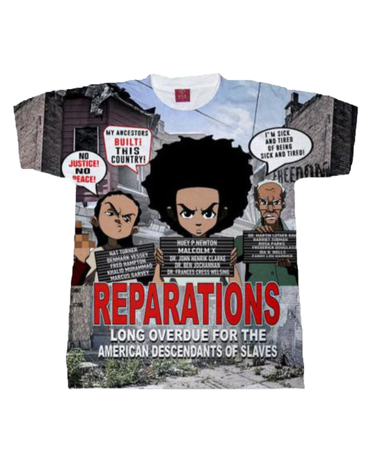 the boondocks reparations long overdue urban apparel t-shirt clothing