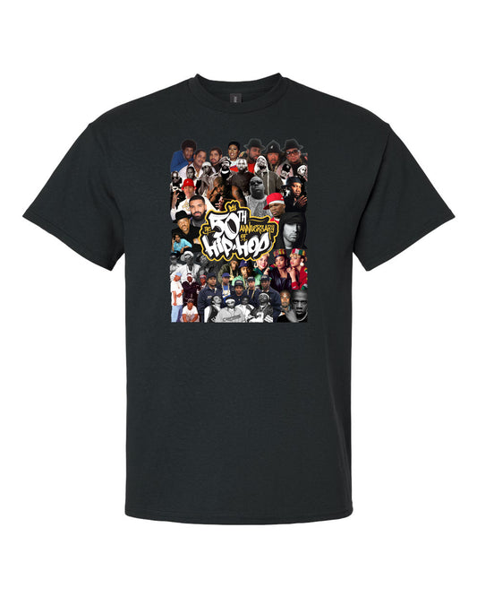 50 years of hip hop legends icons t-shirt urban apparel