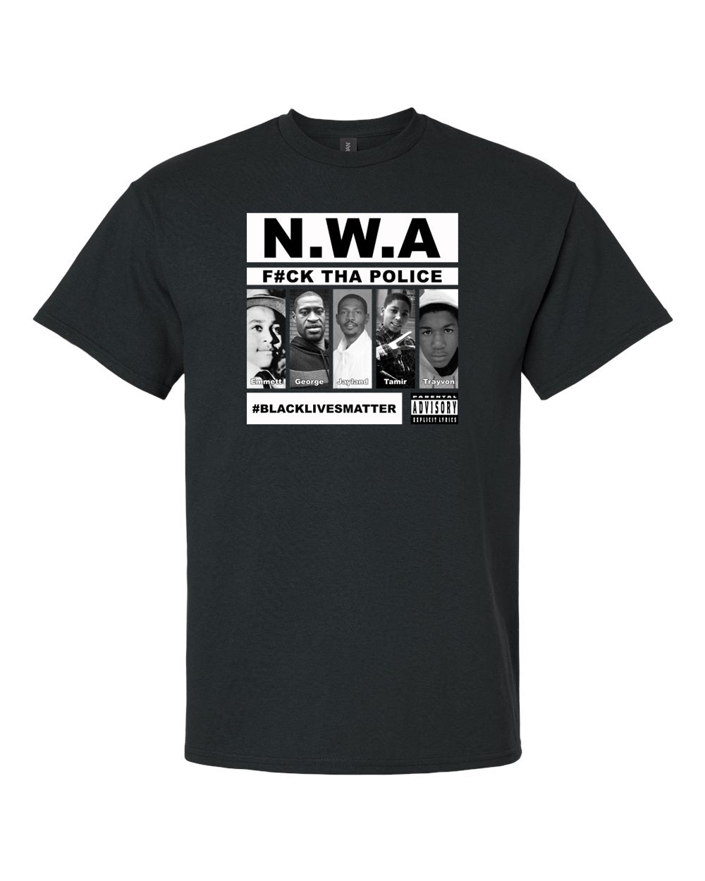 black lives matter NWA album cover t-shirt urban apparel