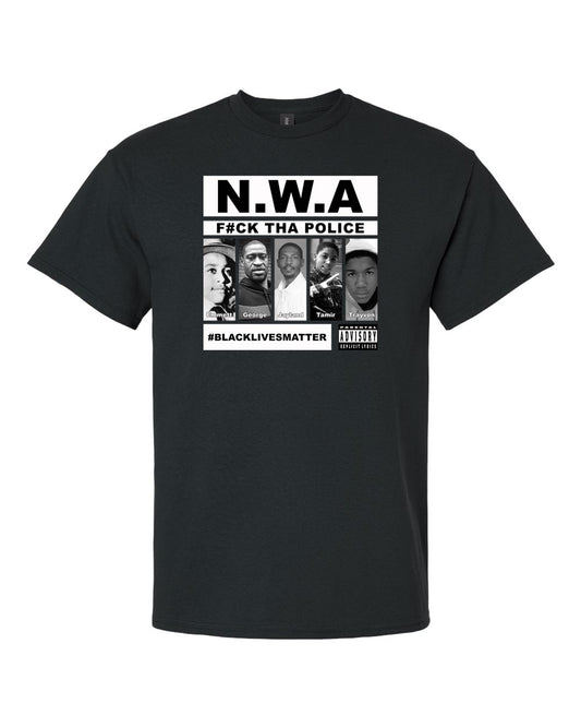 black lives matter NWA album cover t-shirt urban apparel