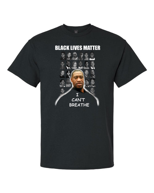 black lives matter I can't breathe BLM civil rights urban t-shirt apparel