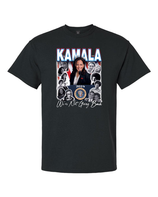 kamala harris we're not going back civil rights icons black history t-shirt urban apparel