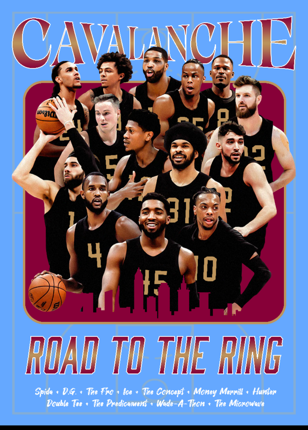 Cleveland Basketball Cavalanche Road To The Ring T-Shirt