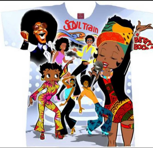 Soul train Betty Boo sublimation tee