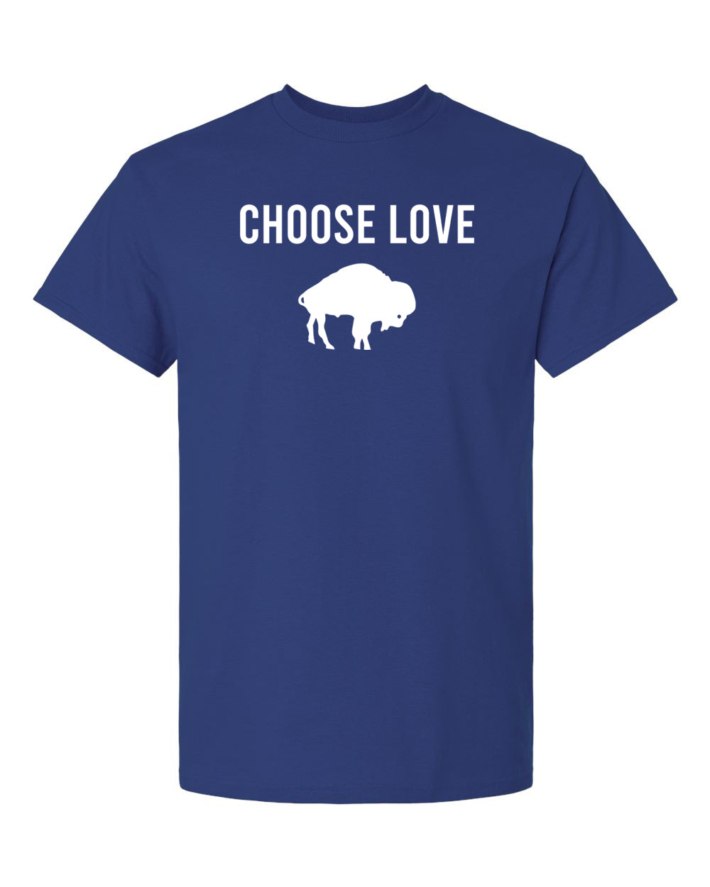 buffalo football choose love blue t-shirt sports apparel fan favorite team gear