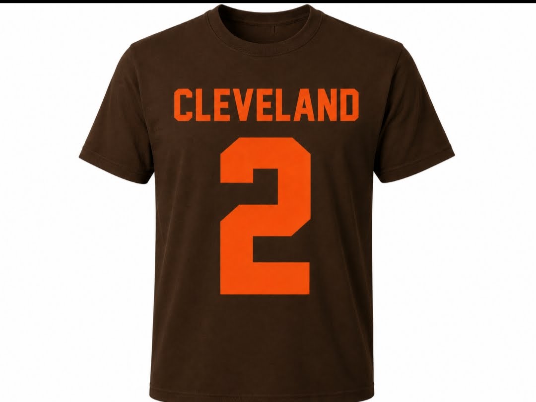 Cleveland Football Sanders 2 T-Shirt | Brown & Orange