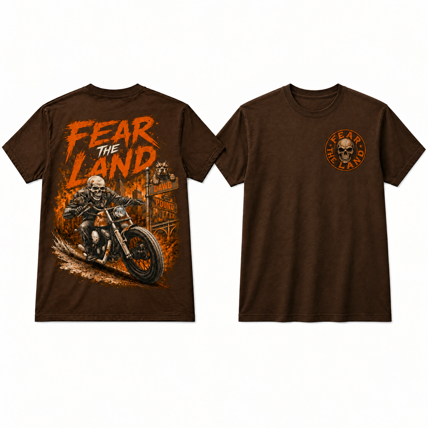 Fear the Land Tee | Brown Edition